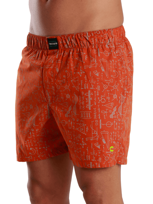 Men's All-Day Boxer Shorts Plain & Printed - (Pack of 3)