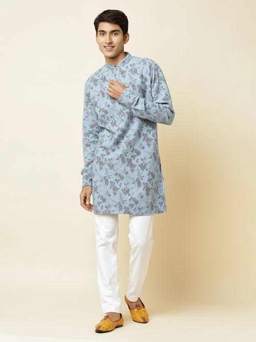 Denim Printed Kurta