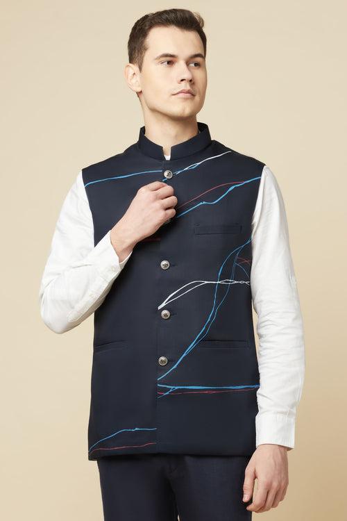 Digital Print Bundi Jacket