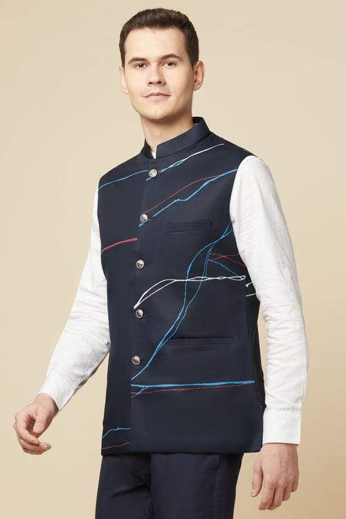 Digital Print Bundi Jacket