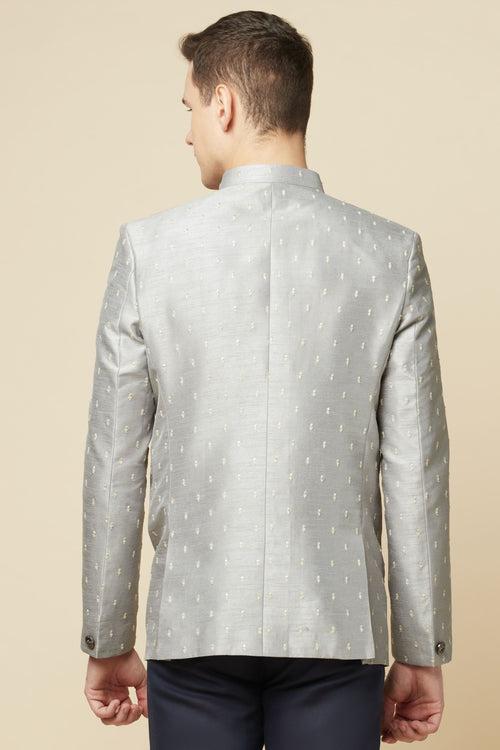 Grey Embroidered Jodhpuri Jacket