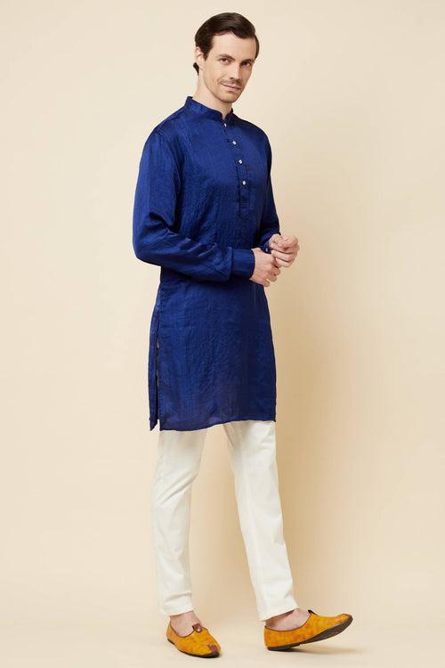 Navy Blue Kurta Set