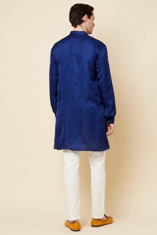 Navy Blue Kurta Set