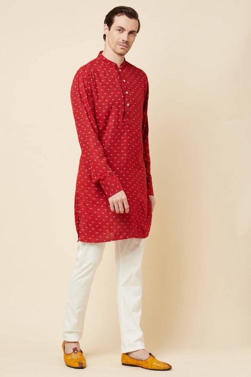 Micro Print Kurta Set