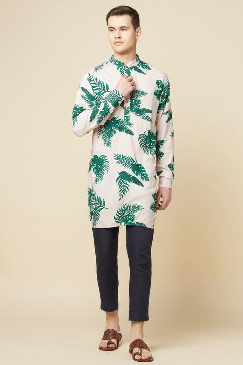 Tropical Print Kurta