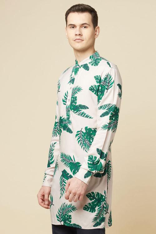 Tropical Print Kurta