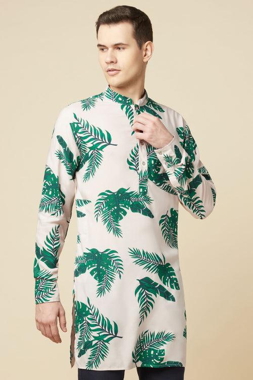 Tropical Print Kurta