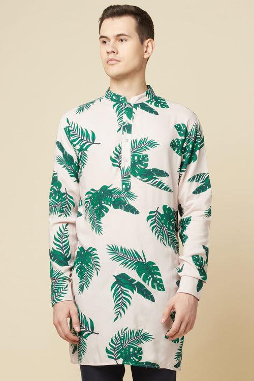 Tropical Print Kurta