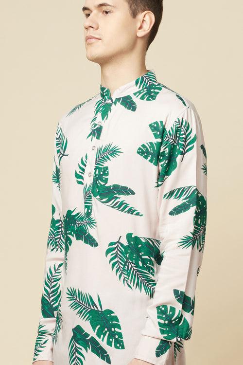 Tropical Print Kurta