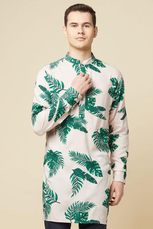 Tropical Print Kurta