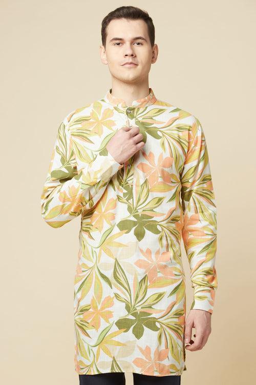 Floral Print Kurta