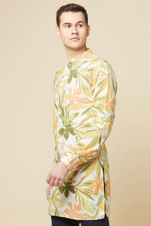 Floral Print Kurta