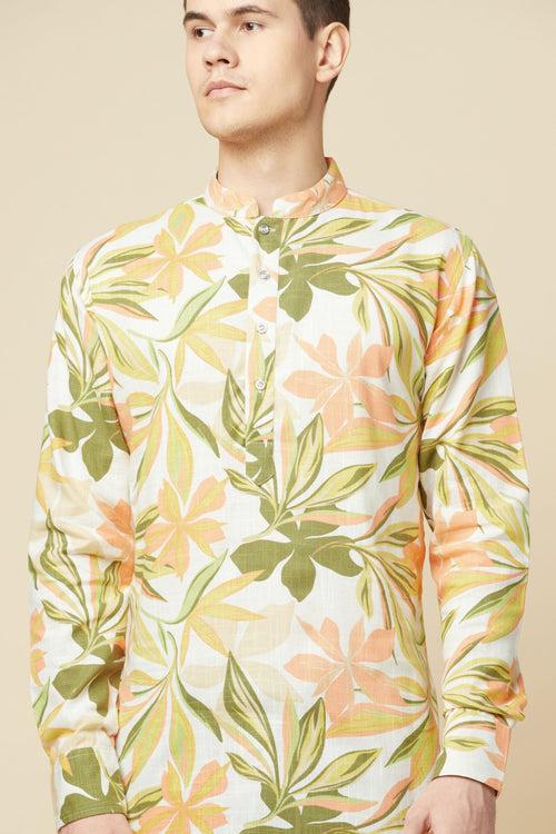 Floral Print Kurta