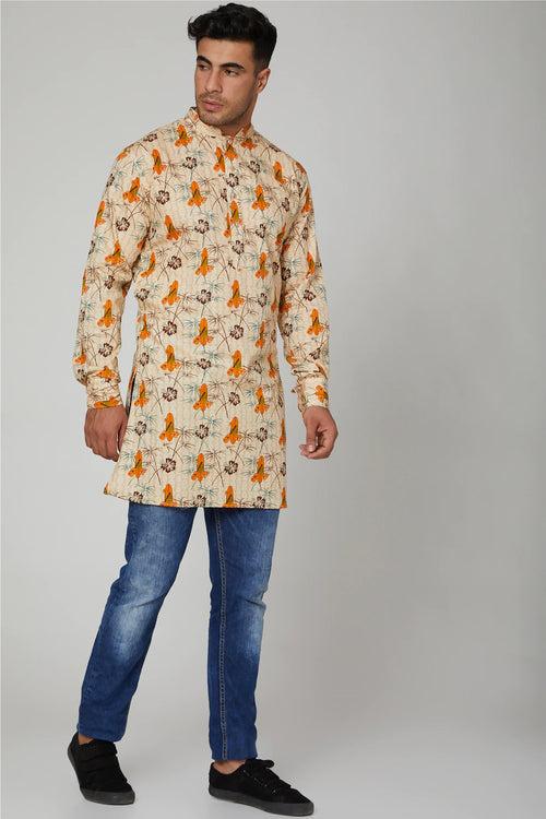 Surfboard Print Kurta