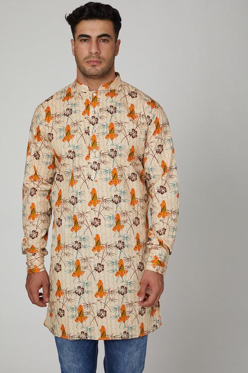 Surfboard Print Kurta