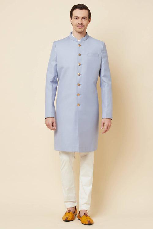 Pale Blue Sherwani Set