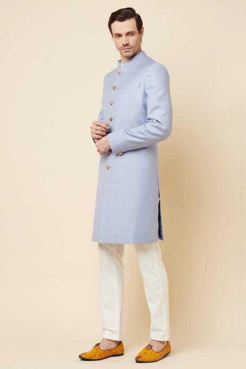 Pale Blue Sherwani Set