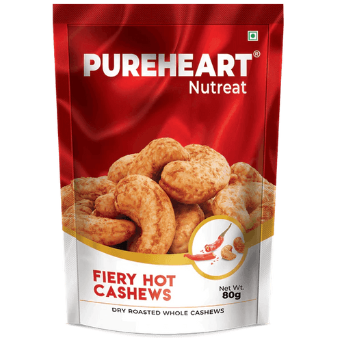 Pureheart Fiery Hot Cashews Pouch