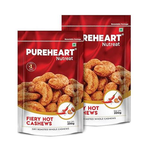 Pureheart Fiery Hot Cashews Pouch