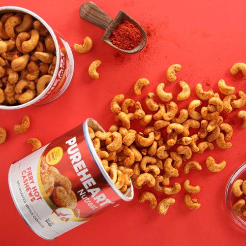 Pureheart Fiery Hot Cashews Pouch