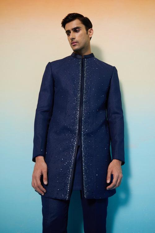 Blue Comet sherwani set