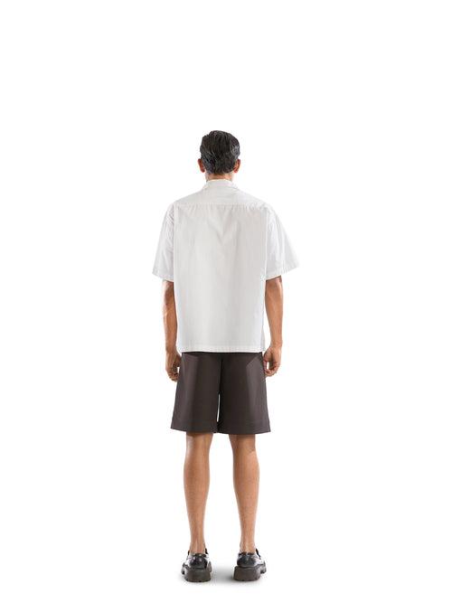 WHITE B POCKET SHIRT