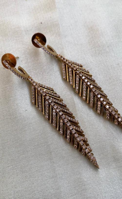 Long Leaf Earrings