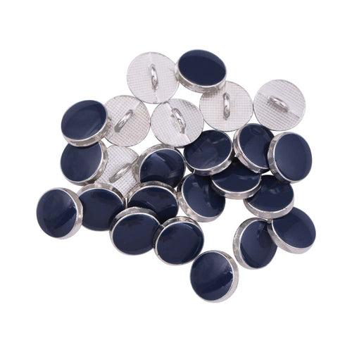 Plain Round Shape Enamel Colour Metal Shirt Buttons