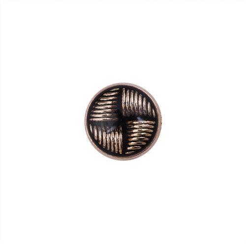 Western Style Checks & Lines Design Lamination Metal Buttons