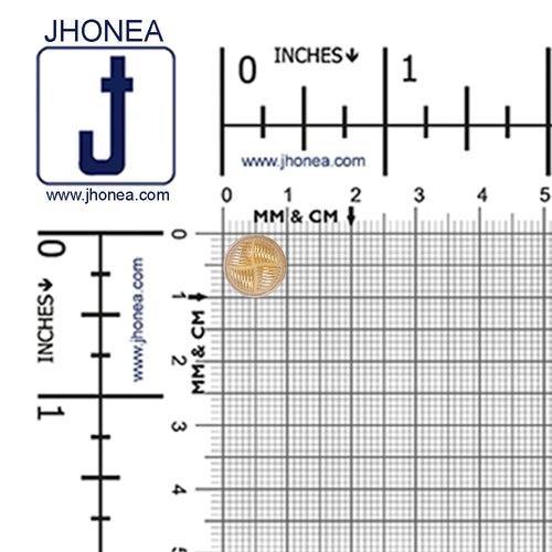 Western Style Checks & Lines Design Lamination Metal Buttons