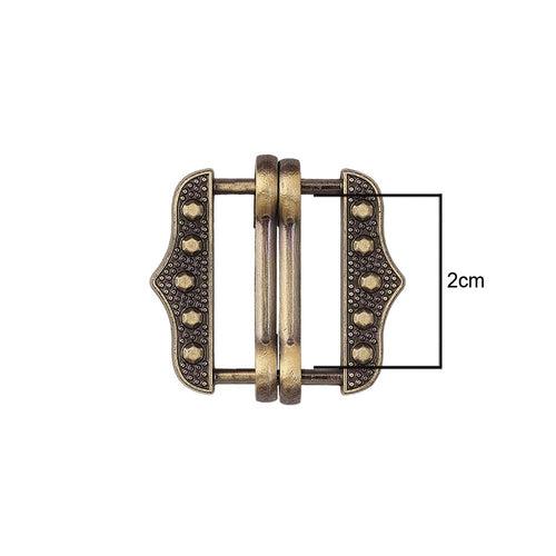 Vintage Style Premium Designer Double Adjuster Pant/Waistcoat Buckle