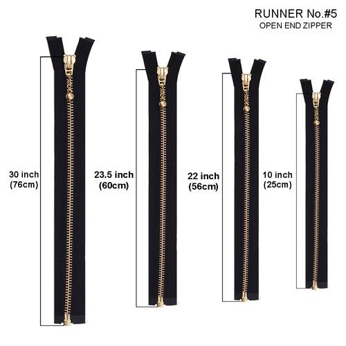 YKK- #5 Gold Ball Runner Open-End Coat YKK Zipper