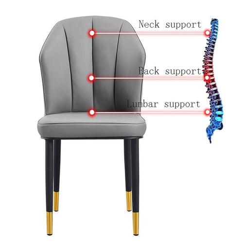 Wooden Twist Derby Carbon Steel Frame Dining Chair with Metal Legs Waterproof Upholstery Comfortable, and Durable Design for Kitchen and Dining Room