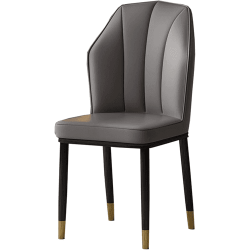 Wooden Twist Derby Carbon Steel Frame Dining Chair with Metal Legs Waterproof Upholstery Comfortable, and Durable Design for Kitchen and Dining Room