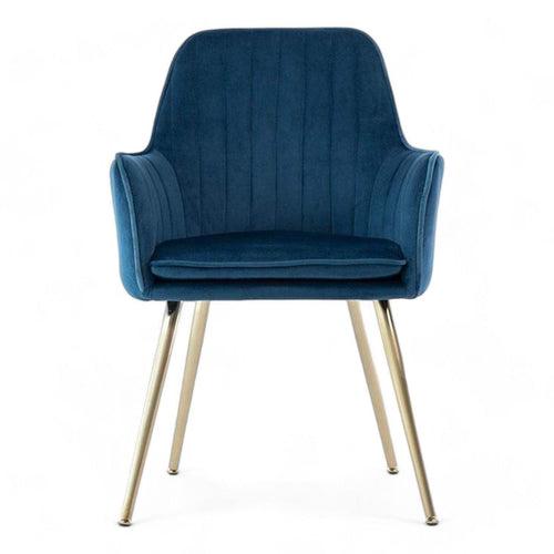 Wooden Twist Bonzer Velvet Fabric Modern Cafe Dining Chair with Metal Legs Stylish Seating for Kitchen and Dining Room