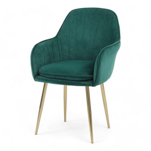 Wooden Twist Bonzer Velvet Fabric Modern Cafe Dining Chair with Metal Legs Stylish Seating for Kitchen and Dining Room