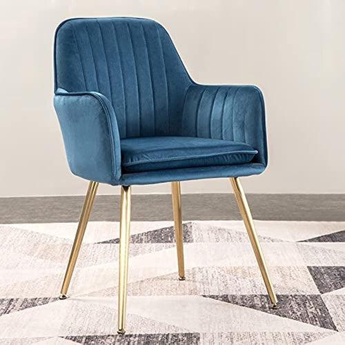 Wooden Twist Bonzer Velvet Fabric Modern Cafe Dining Chair with Metal Legs Stylish Seating for Kitchen and Dining Room