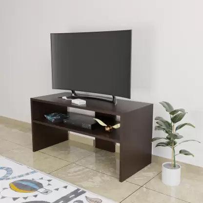 Modern Wenge Rectangular TV Entertainment Unit with Storage