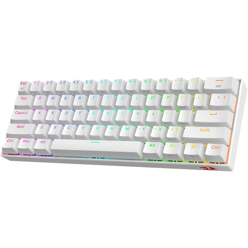 (RENEWED) Draconic Pro K530 Pro - 60% Bluetooth+2.4Ghz+Wired Mechanical Keyboard White (Red Switch)