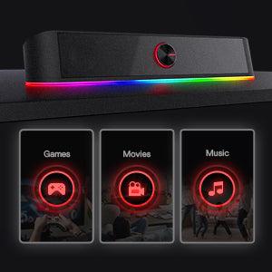 ADIEMUS GS560 -  RGB 2.0 Channel USB  Wired Soundbar