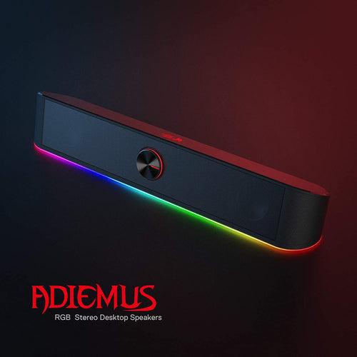 (RENEWED) ADIEMUS GS560 -  RGB 2.0 Channel USB  Wired Soundbar