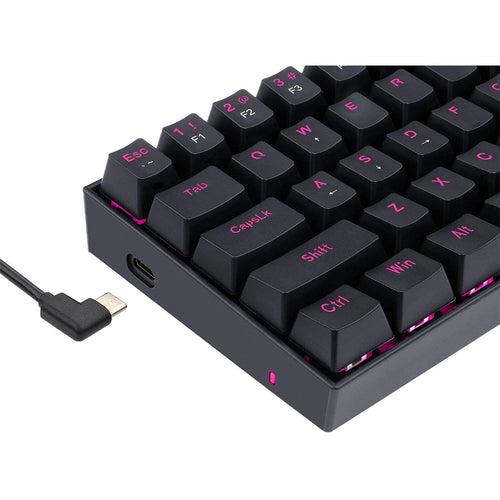 DRAGON BORN K630 - 60% Wired Mechanical Keyboard Pink LED (Brown Switch)