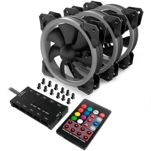 PC Gaming Fan with Adjustable Color GC-008 (Pack of 3)