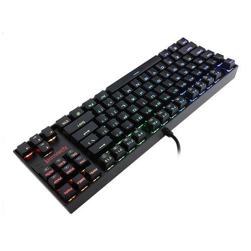 KUMARA K552 - TKL WIRED MECHNICAL KEYBAORD RGB BLACK (Blue Switch)