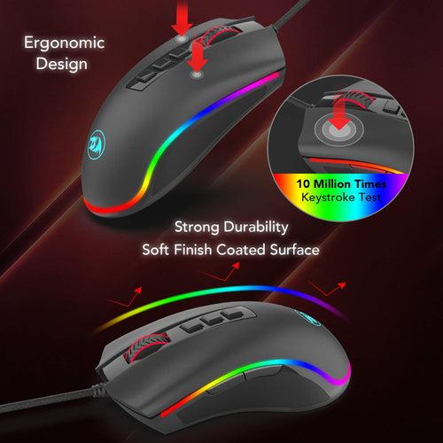 COBRA M711 RGB Wired Mouse (Black)