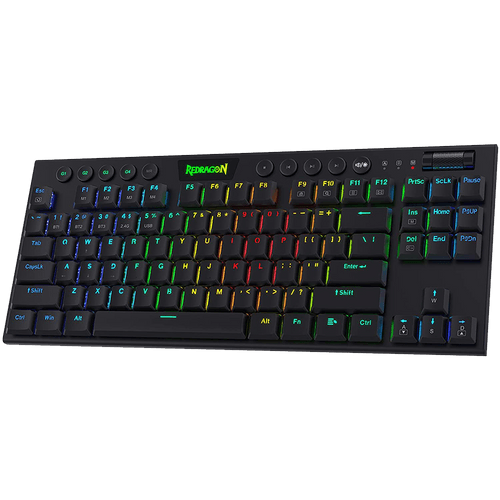 Horus K621 PRO Tkl Wired+2.4G+BT Mechanical Keyboard Black (Red Switch)