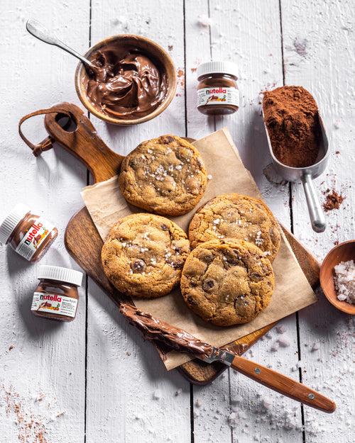 Nutella Sea Salt Cookies