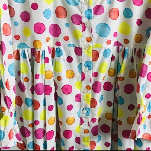 Gown for Girls and Women - Colorful Polka dots