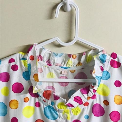 Gown for Girls and Women - Colorful Polka dots