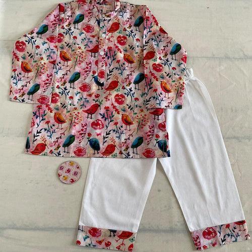 Pajama set for boys and girls - Birds